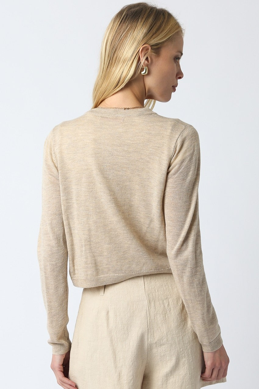 Bella cardigan in tan