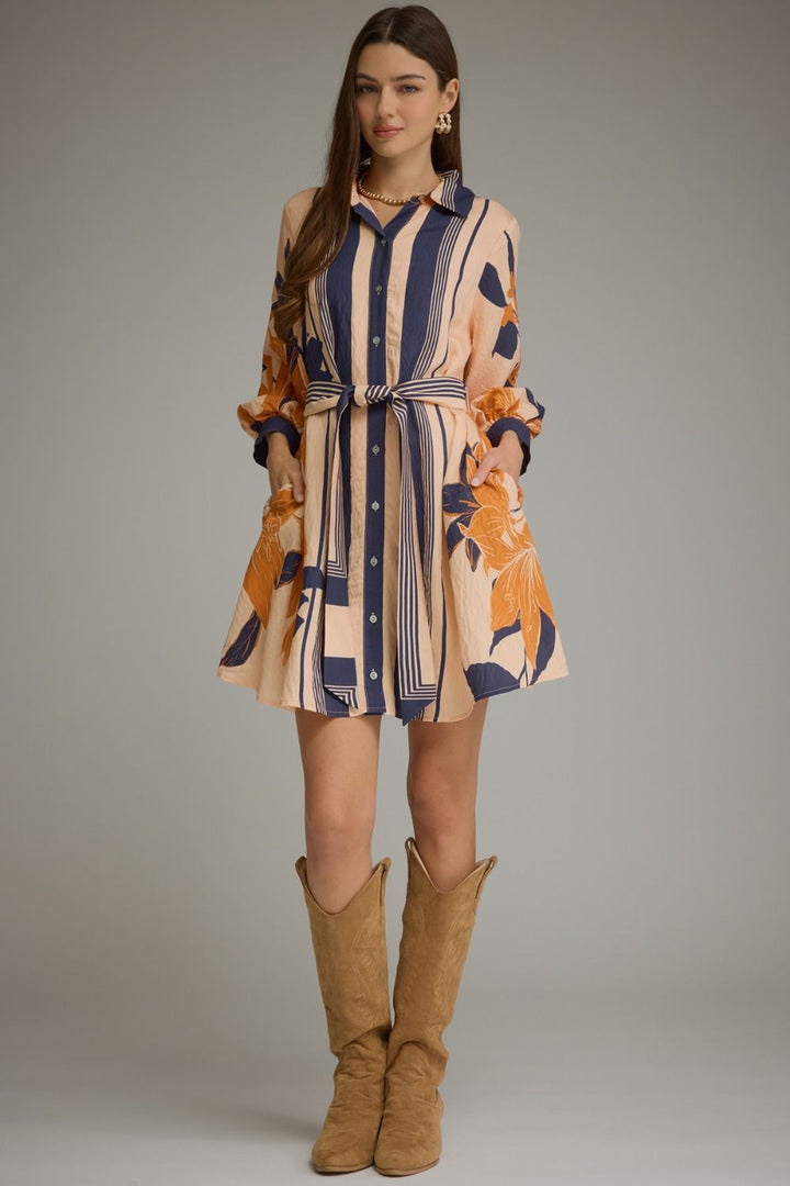 Nova mini dress in navy