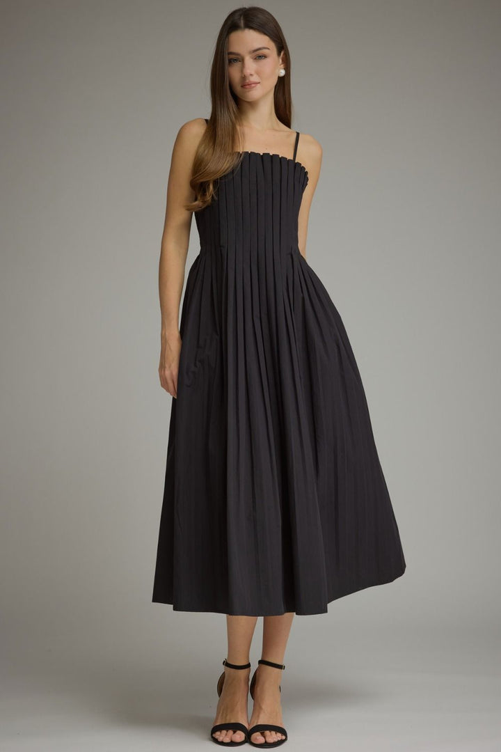 Stacy pleated midi dress