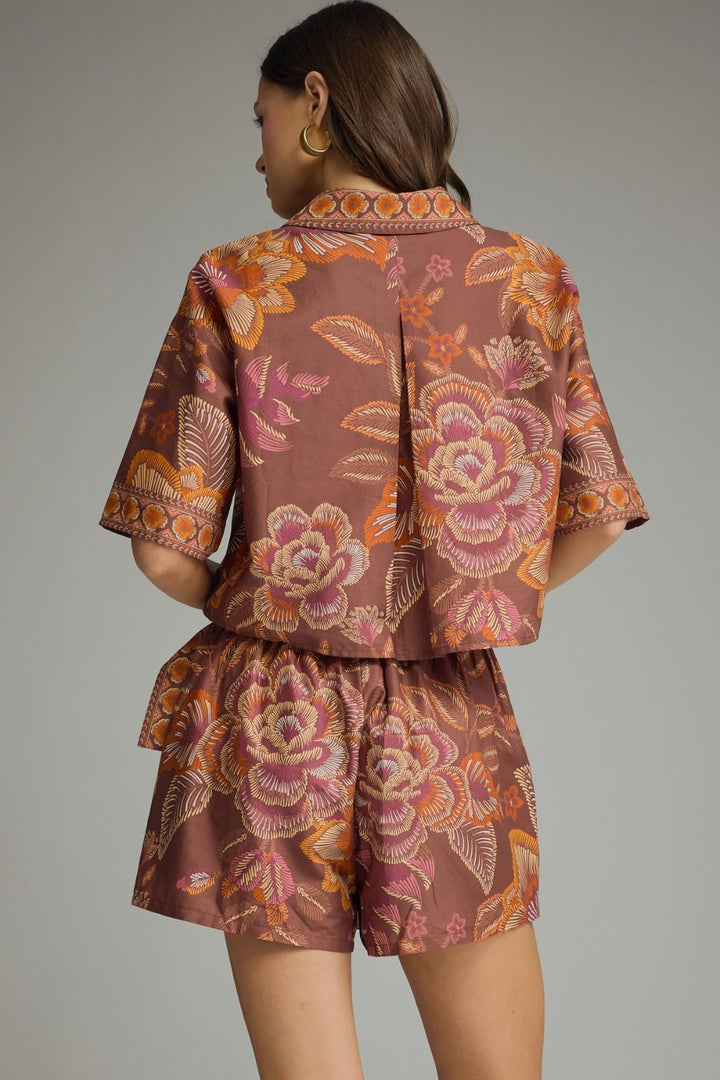 Rosalie top in terracotta