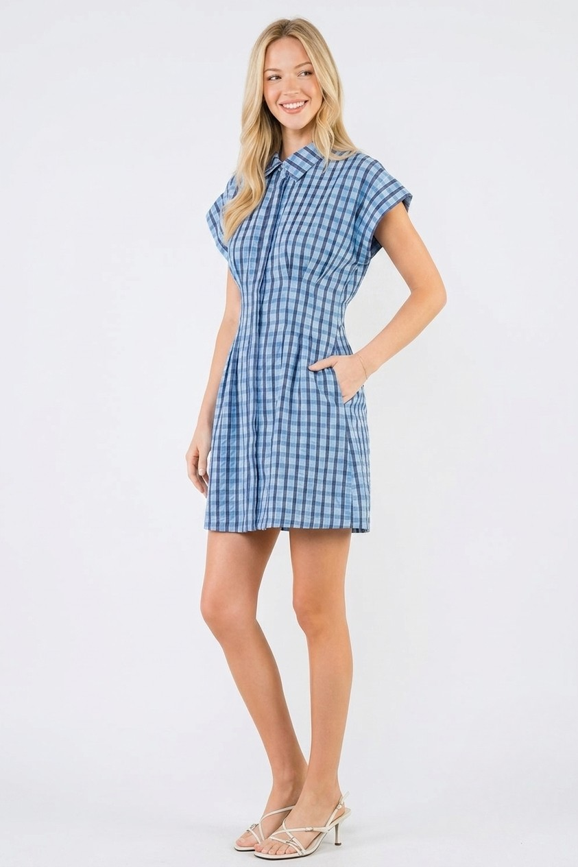 Blair mini dress in blue