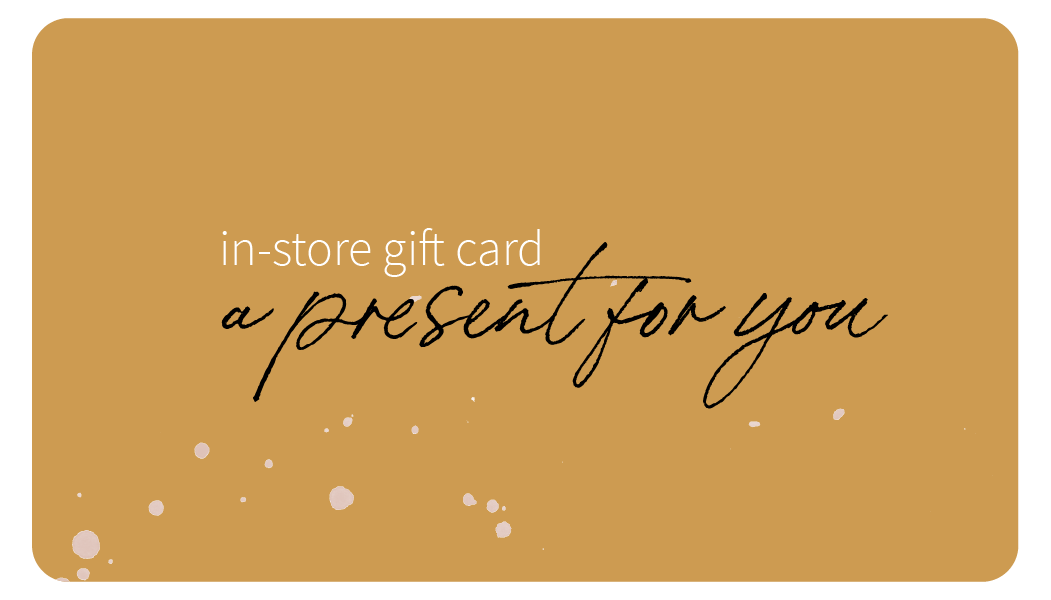 GIFT CARD for IN-STORE use only