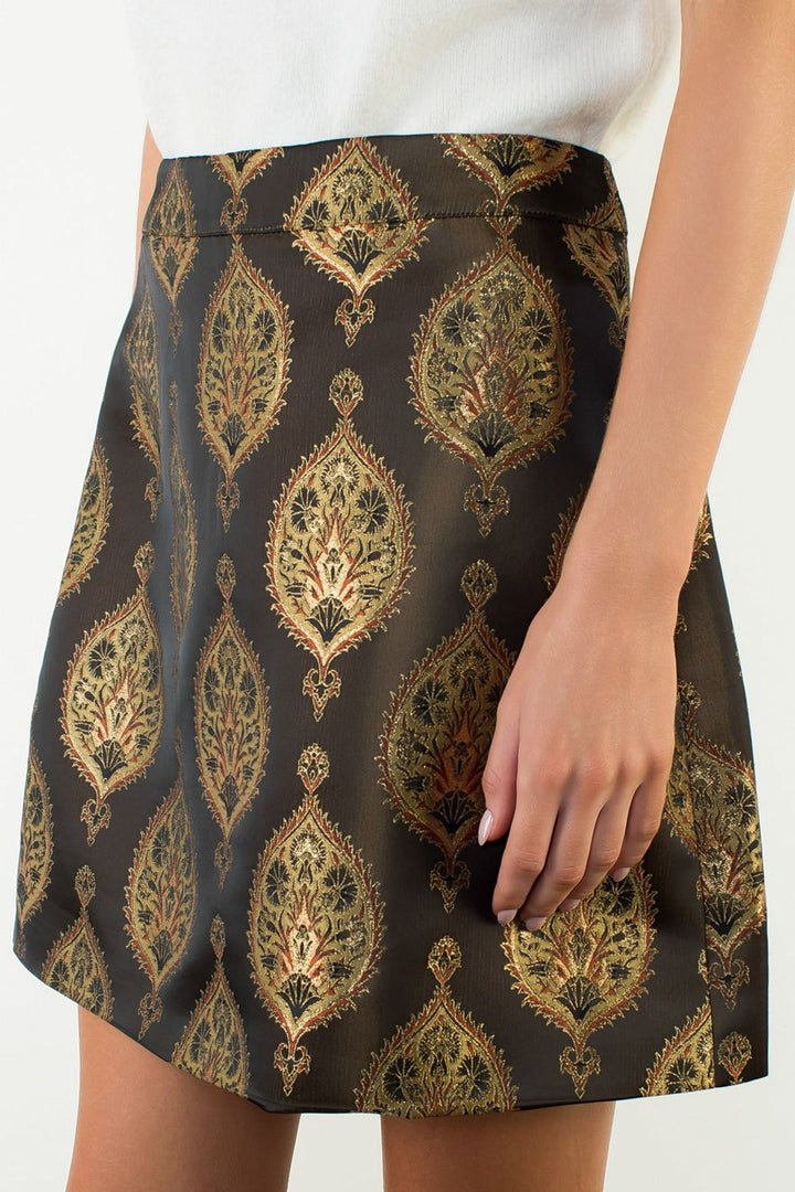 Lexi metallic mini skirt